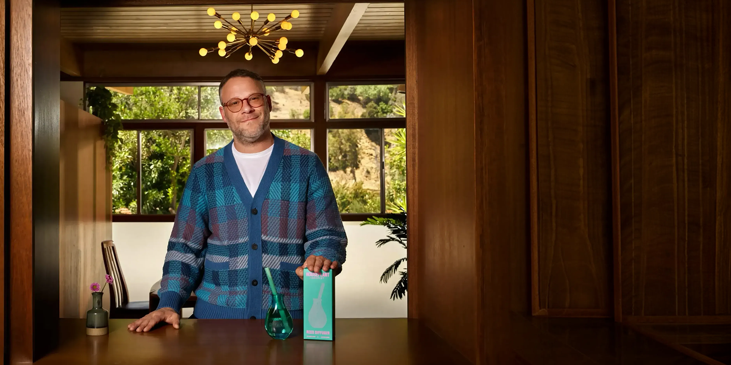 Seth Rogen with the House Scent Reed Diffuser - desktop hero
